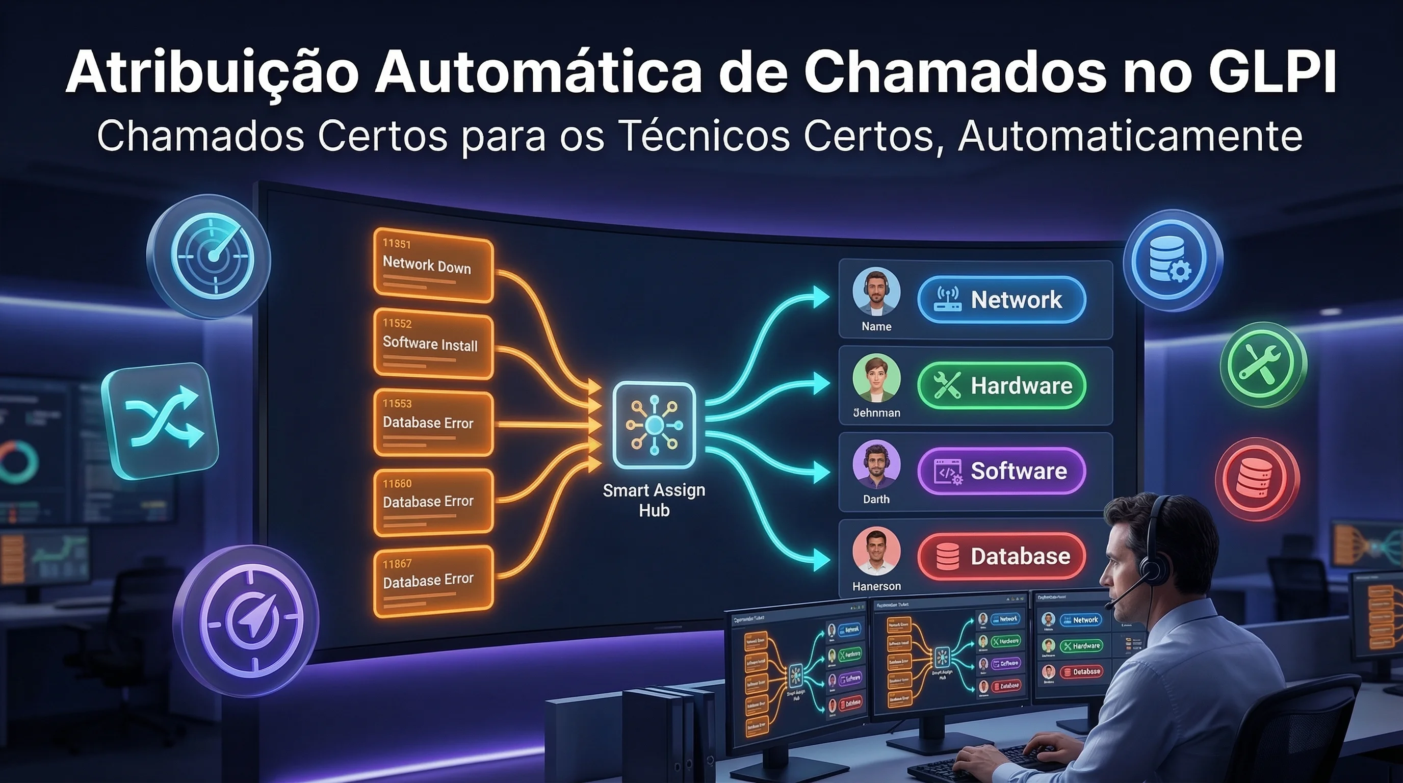 Atribuição automática de chamados no GLPI com Smart Assign