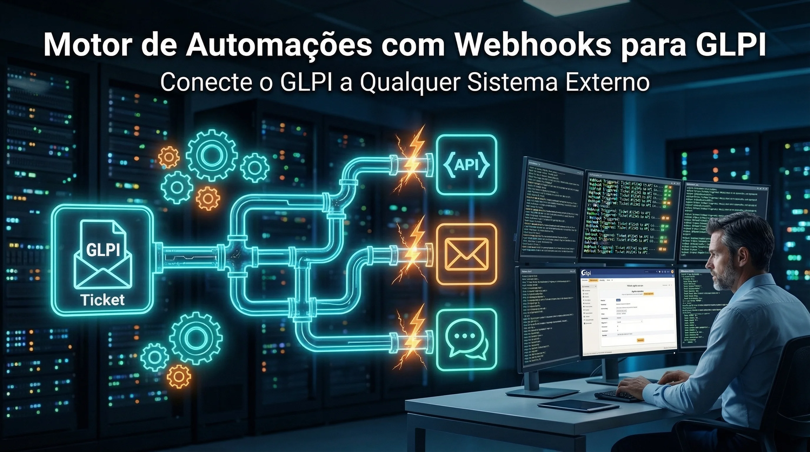Motor de automações com webhooks para GLPI