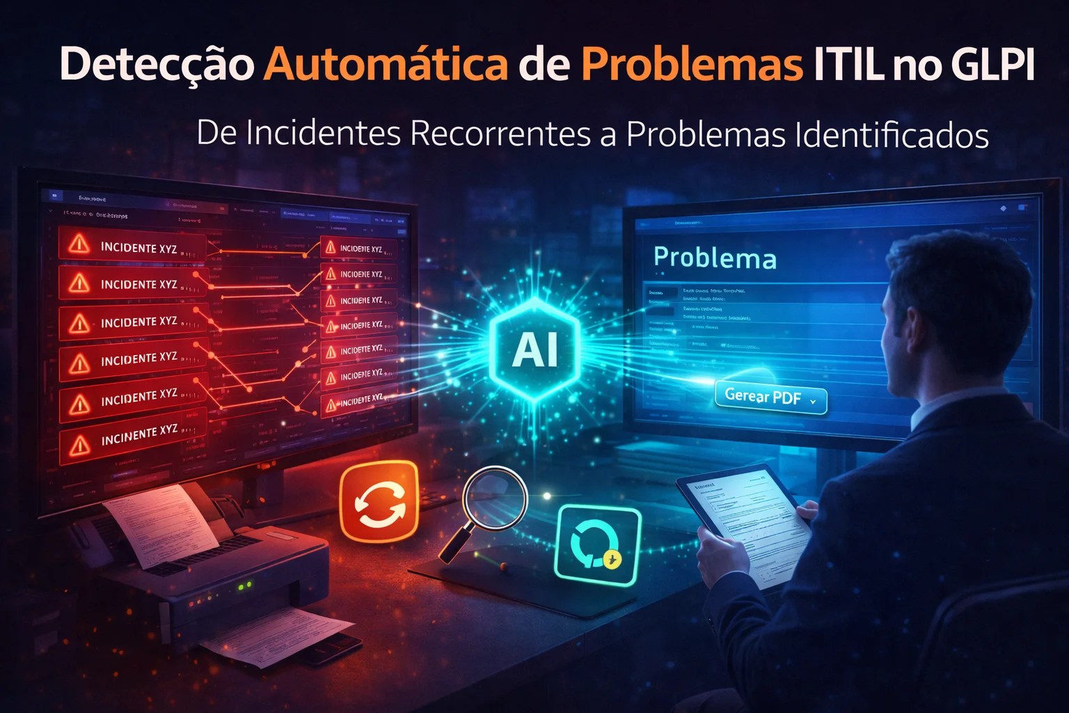Detecção automática de problemas ITIL no GLPI