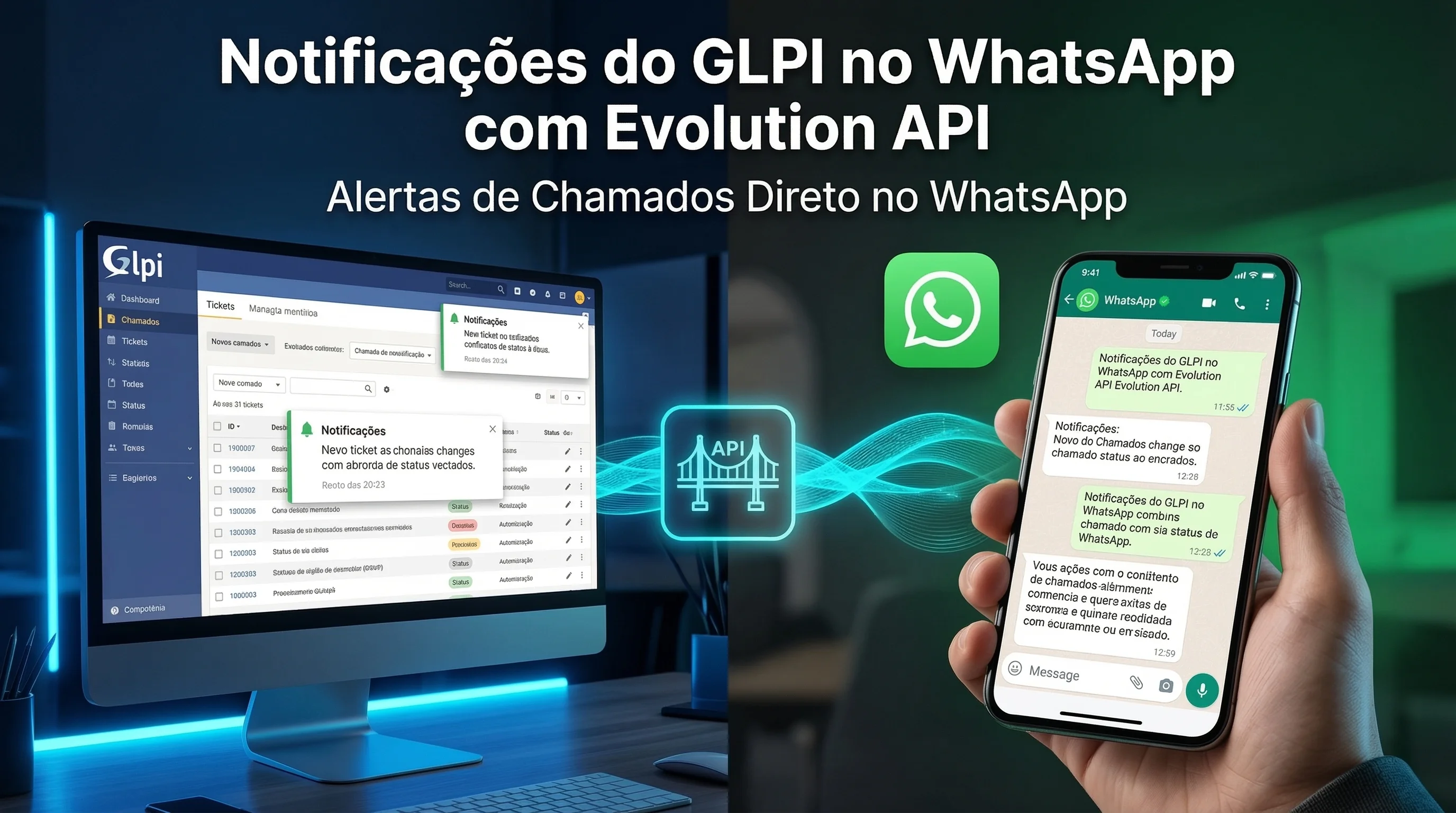 Notificações do GLPI no WhatsApp com Evolution API
