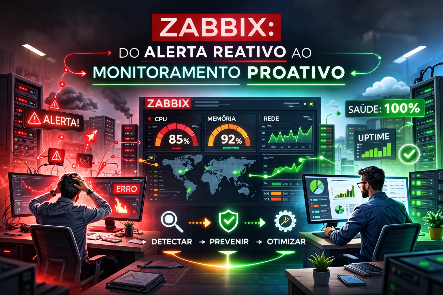 Zabbix: do alerta reativo ao monitoramento proativo